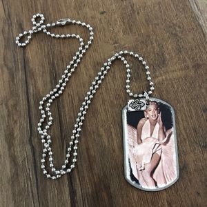 Kate Mesta Marilyn dog tags necklace